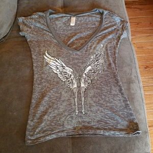 Burnout Winged Revolver Tee